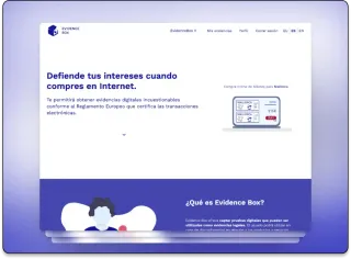 Captura de pantalla de Evidence Box